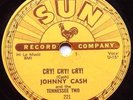 JOHNNY CASH HEY PORTER CRY CRY CRY   USA SUN 78 RPM