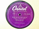 GENE VINCENT - Race With The Devil / Gonna Back Up Baby 78 rpm disc (A++)