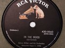VERY RARE Glenn Miller- 78 RPM- In The Mood and A String of Pearls NICE