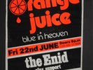 Orange Juice 75x50cm Silk Screened Brighton Concert Poster