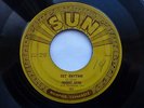 JOHNNY CASH 45 'GET RHYTHM' 'I WALK THE LINE' ORIGINAL USA SUN 1956 ROCKABILLY