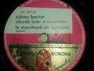 SIDNEY BECHET &CLAUDE LUTTER,LE MARCHAND DE POISSONS, 78 TOURS