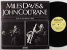 MILES DAVIS/JOHN COLTRANE Live In Stockholm 1960 DRAGON 2xLP VG+ sweden gatefold