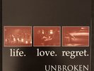 Unbroken Life. Love. Regret. Color Vinyl Metal Hardcore Gorilla Biscuits Record