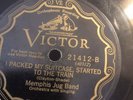 PRE-WAR BLUES MEMPHIS JUG BAND Victor 21412 Packed My Suitcase/Bob Lee Jr E-/V++