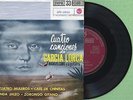 MANUEL CANO / Canciones De Garcia Lorca RCA LPC-5030 Press Spain 1961 33 Rpm EX