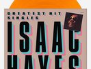 Isaac Hayes Greatest Hit Singles LP Orange Vinyl Newbury Comics EXCLUSIVE