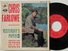 Rolling Stones Prod. RARE FRENCH EP CHRIS FARLOWE-1967-YESTERDAY'S PAPER + 2