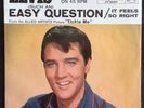 Elvis Presley, RCA 47-8585, Easy Question, Picture sleeve and promo record