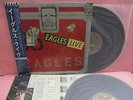 JAPAN 2LP POSTER EAGLES LIVE P-5589/90Y WARNER PIONEER OBI INSERT GATEFOLD