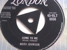 MARV JOHNSON COME TO ME / WHISPER LONDON TRI HLT 8856 EX+ ROCK DOO WOP NORTHERN