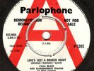 CILLA BLACK Love's Just A Broken Heart/Yesterday PARL.DEMO 45 1966 BEATLES COVER