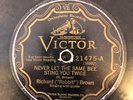 Victor 21475 Richard Rabbit Brown THE MOORE GIRL clasics 1928 Blues V 78 rpm