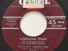 ROCKABILLY Johnny Burnette Trio LONESOME TRAIN Coral 45 rare Canadian pressing