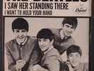 BEATLES: I Want To Hold Your Hand / I Saw Her Standing There 45 (close to M- vi