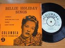 Billie Holiday - Billie Holiday Sings 1955 UK EP COLUMBIA CLEF SERIES