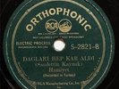 TURKISH Folk 78 RPM Record_RCA ORTHOPHONIC S-2821_GREEK Interest_Turkey_NR