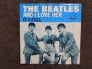 Beatles 64 Pic Cv 45 If I Fell/And I Love  Her Pic Cv 45 Slv Slight Wrinkle NM