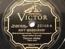 Thomas Fats Waller-Ain't Misbehavin/Sweet Savannah Sue 1929 Victor 22108 78 HEAR