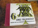 LAS BRIGADAS INTERNACIONALES Songs for Democracy 3X78 signed by Paul Robeson VG+