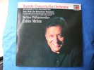 BARTOK CONCERTO FOR ORCHESTRA MIRACULOUS MANDARIN BERLINER MEHTA LP SONY 1990