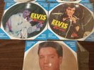 Vintage ELVIS PRESLEY 5 (FIVE) Picture DISC's 45 RPMs DENMARK-Very  Rare