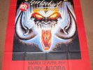 MOTORHEAD GIRLSCHOOL SUPERB CONCERT POSTER TUESDAY 12th APRIL 1988 PARIS FRANCE