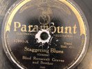 Paramount 12891 Blind Roosevelt Graves & Bro STAGGERING BLUES 1930 78 rpm  G+/V-