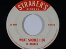 Reggae 45 D. BARKER What Should I Do/Just My Imagination on Straker's