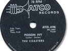 1959 The COASTERS Rock'n Roll 78 RPM Record. Poison Ivy. Atco 6146