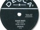 WEBB PIERCE Country Rock 78 RPM Record. Teenage Boogie