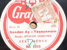 turkey turkish 78 RPM- ZEKI MUREN -gunlum yarali - grafson 1950's