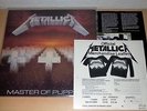 METALLICA - Master Of Puppets LP OIS + Merch sheet 1989 Vertigo ++ RARE VINYL ++