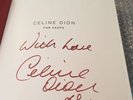 CELINE DION SIGNED FOR KEEPS HARDBACK BOOK FULL SIGNATURE WITH LOVE MESSAGE