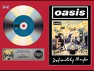 Oasis - Definitely Maybe - Signed Gold Disc Replica Music Award
