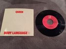 QUEEN - BODY LANGUAGE / LIFE IS REAL  USA Withdrawn Censored White Sleeve Hear