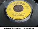? LOU JOHNSON 'Unsatisfied' NM- + cover RARE YELLOW ORIGINAL northern soul 45