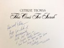 GUTHRIE THOMAS This One’s For Sarah AUTOGRAPHED TO ROZ+HOWARD LARMAN Rare Folk