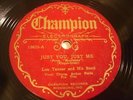 JAZZ ERNIE GOLDEN Just You, Just Me / How Am I To Know CHAMPION 15823  E+