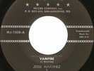 PRIVATE texas CHICANO soul R&B rocker 45 JESSE MARTINEZ vampire HALLOWEEN hear