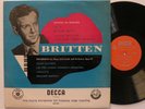 BENJAMIN BRITTEN ?– Sinfonia Da Requiem / Diversions For Piano; LP 1954. EX/VG+
