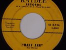 TEXAS RAY: Mary Ann KAYDEE Wild R&B Screamer 45 HEAR