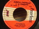 single 45 RPM AURITA CASTILLO Y SU CONJUNTO