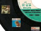 Livret Recensement 45 Trs français 17 cm Philips EP 61 à 63 de Johnny Hallyday