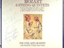 3 LP VOX BOX Mozart FINE ARTS QUARTET Autographed Signed 6 QUINTETS SVBX-557