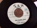 Clyde Stacy You Want Love/Once In A While G & H Records. RARE 45