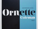 An Evening With Ornette Coleman Part 2 LP vinyl record store day sealed