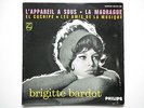 Brigitte Bardot 45Tours EP vinyle L'appareil A Sous / La Madrague