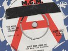 Connie Francis Don't ever leave me MGM 1253 Ex Demo   - Sticker