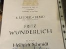 Fritz Wunderlich Programm Einladung zum 6. Liederabend am 29. April 1965 (KOPIE)